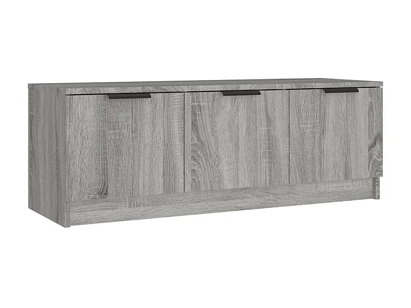 Meuble TV Sonoma gris 102x35x36,5 cm Bois d'ingénierie BE96794