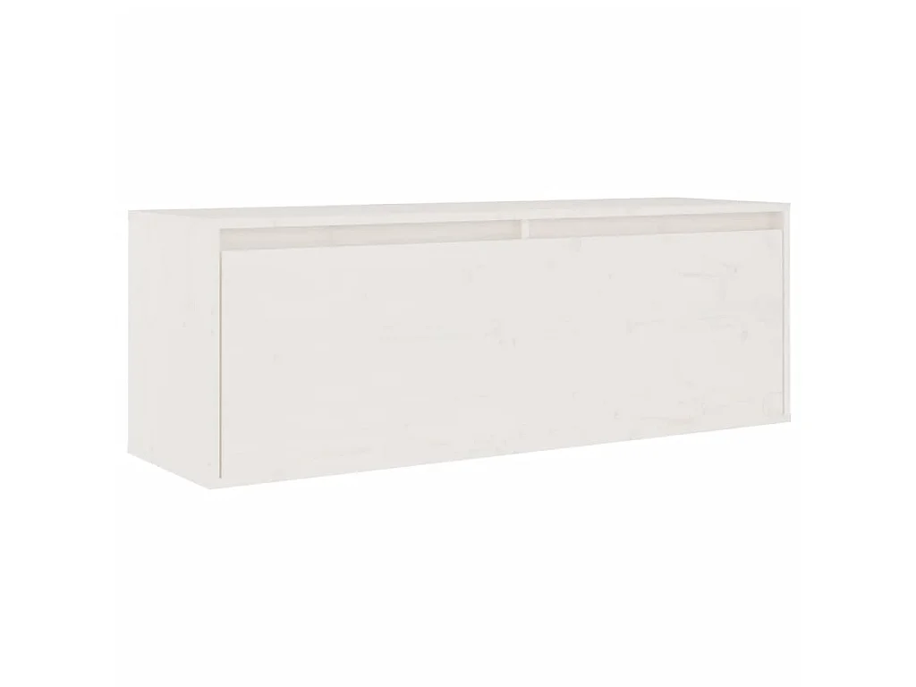 2 Stk.TV-Schränke,TV-Möbel Weiß Massivholz Kiefer -gkd560480