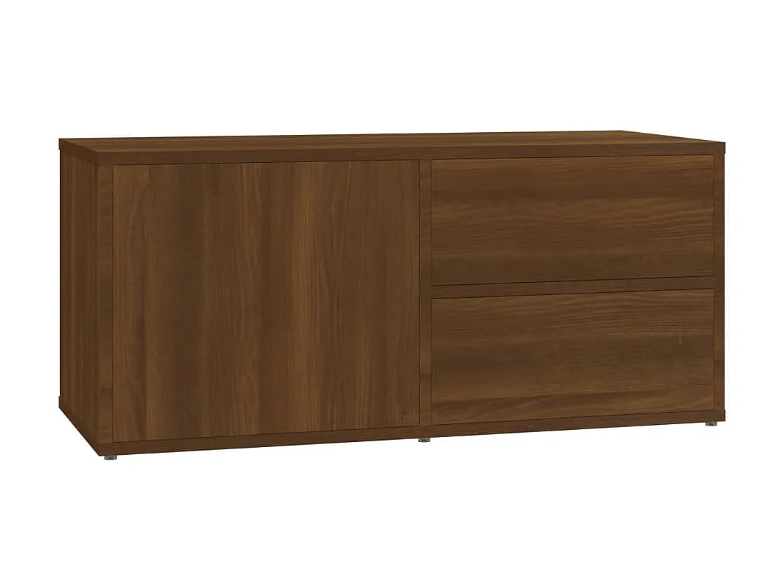 TV-Schrank,TV-Möbel Braun Eichen-Optik 80x34x36 cm Holzwerkstoff -gkd12224