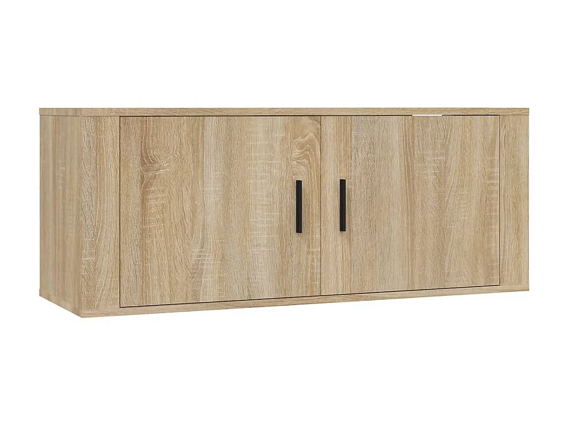 Ensemble de meubles TV 3 pcs Chêne sonoma Bois d'ingénierie BE19089