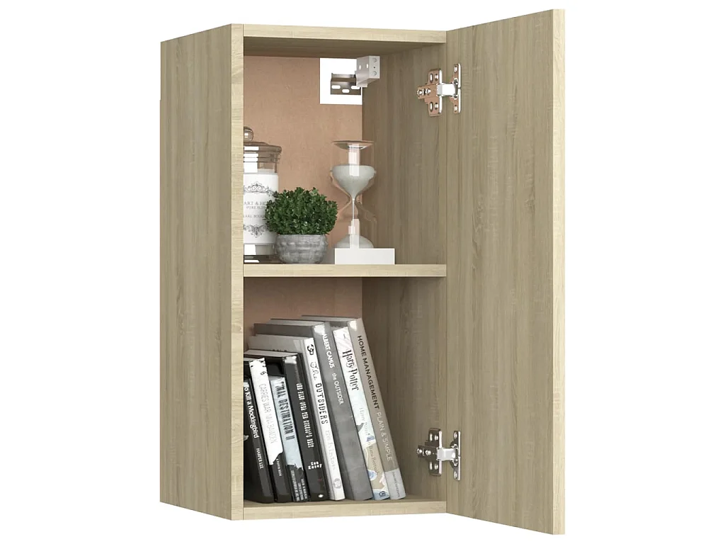 Ensemble de meubles TV 3 pcs Chêne sonoma Bois d'ingénierie BE87446