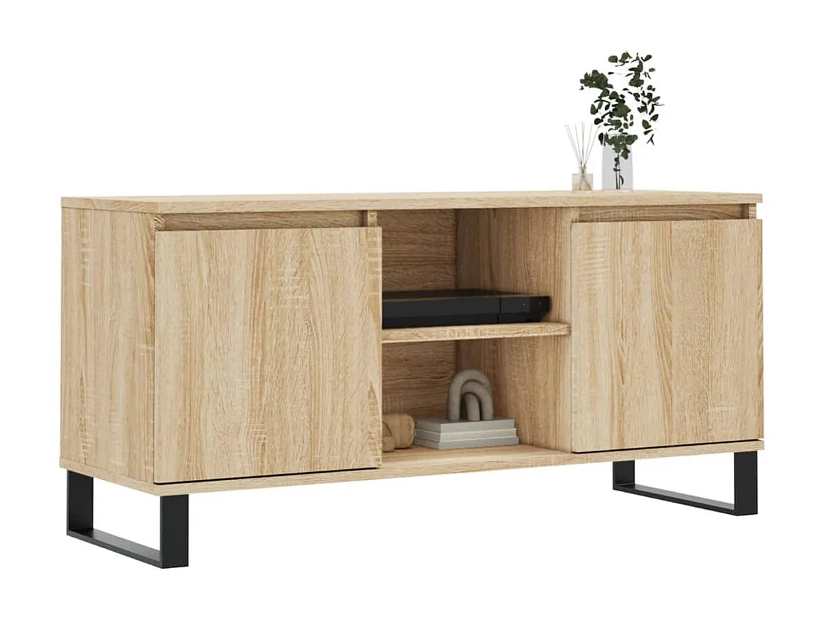 TV-Schrank,TV-Möbel Sonoma-Eiche 104x35x50 cm Holzwerkstoff -gkd921733