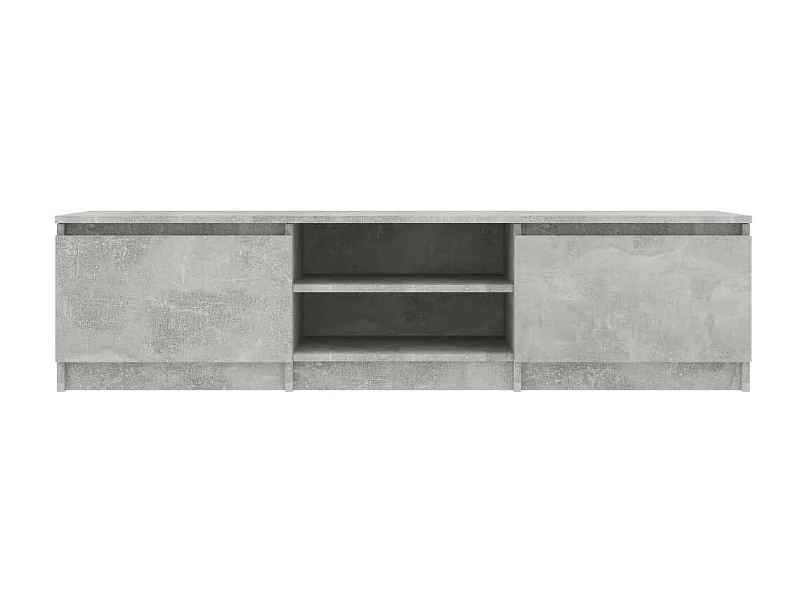 Mueble de TV madera contrachapada gris hormigón 140x40x35,5 cm ES21271