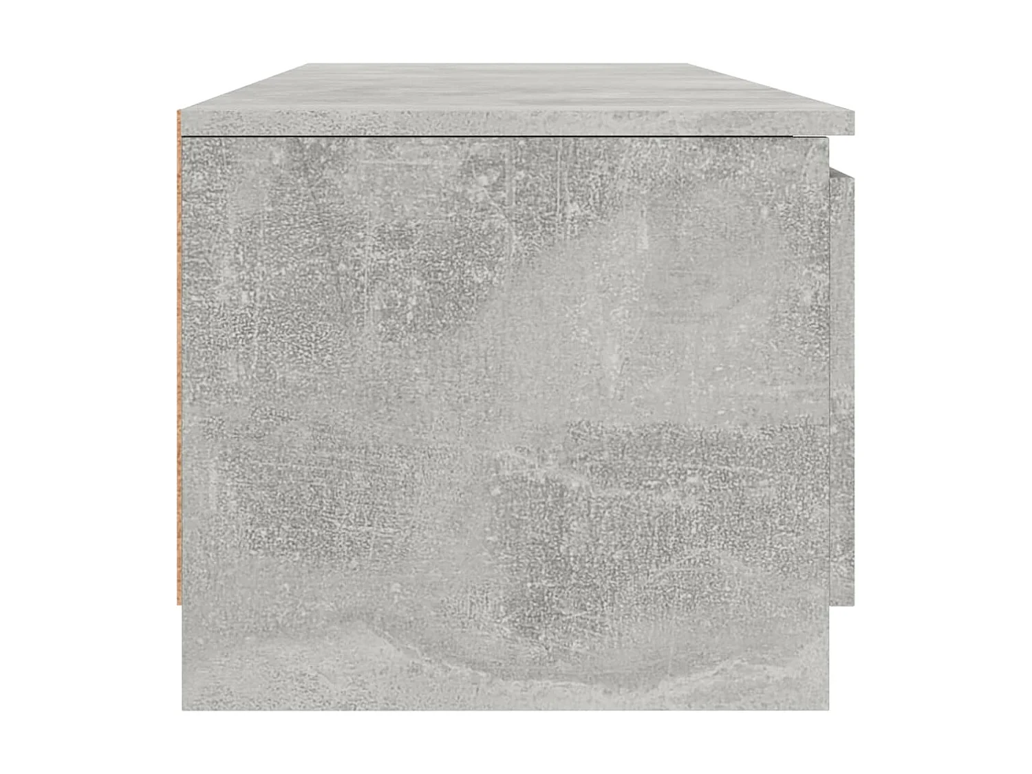 Mueble de TV madera contrachapada gris hormigón 140x40x35,5 cm ES21271