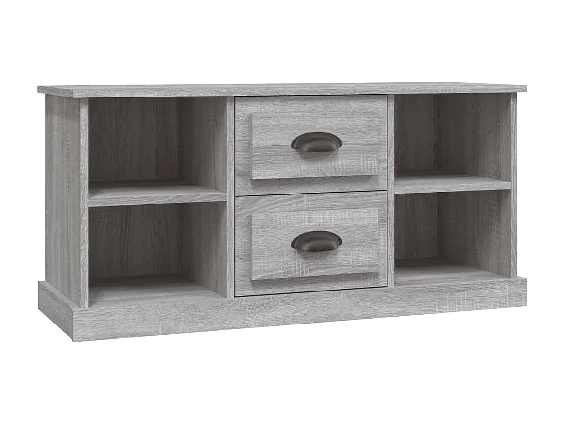 Meuble TV Sonoma gris 99,5x35,5x48 cm bois d'ingénierie BE91739