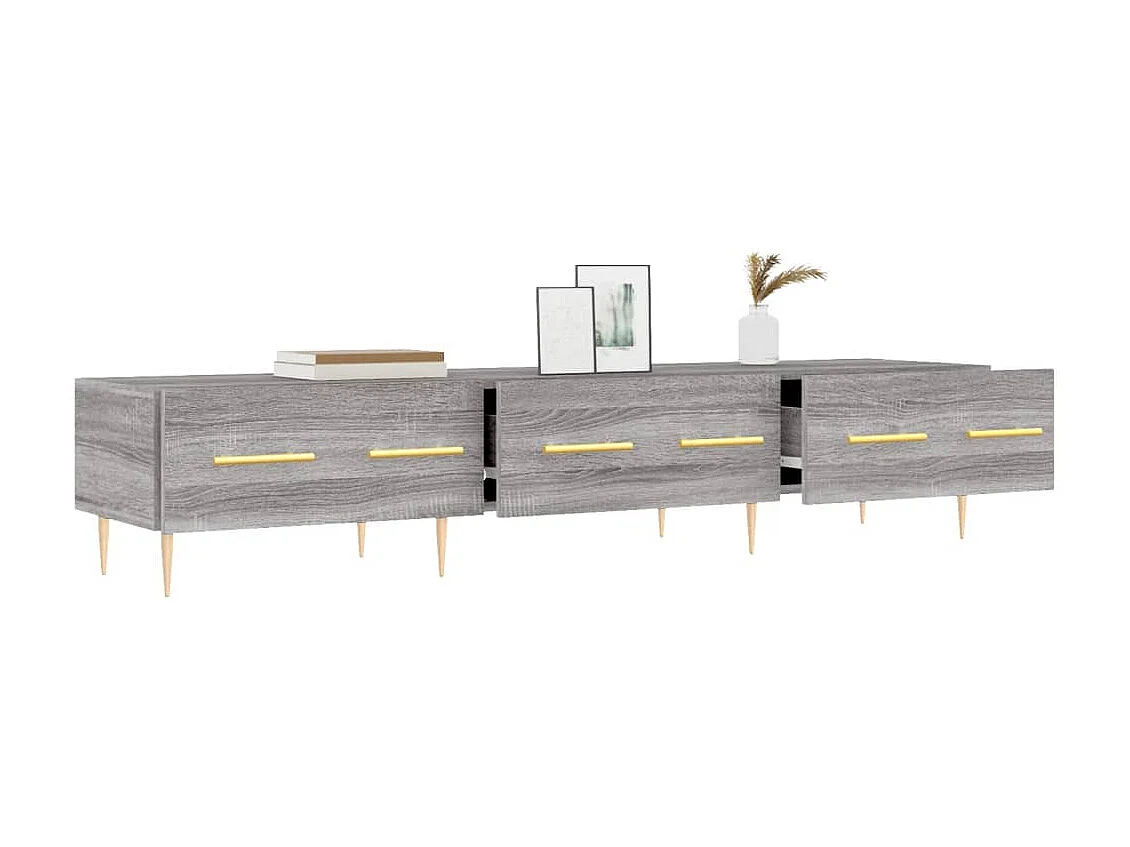 TV-Schrank,TV-Möbel Grau Sonoma 150x36x30 cm Holzwerkstoff -gkd469765