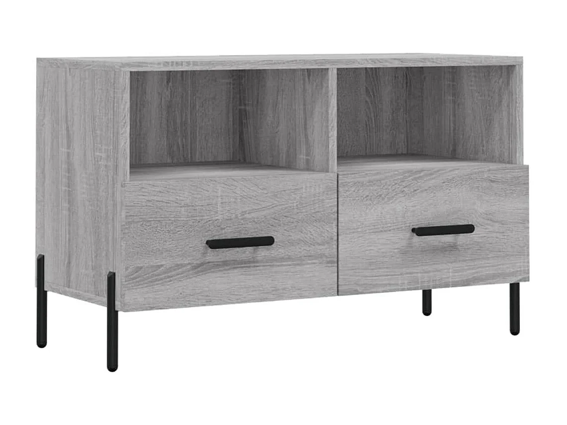 Mueble de TV madera de ingeniería gris Sonoma 80x36x50 cm ES82605