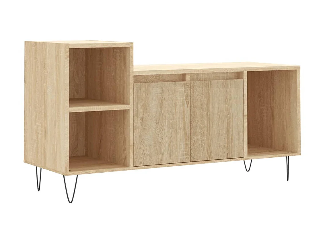 Meuble TV Chêne sonoma 100x35x55 cm Bois d'ingénierie BE85760