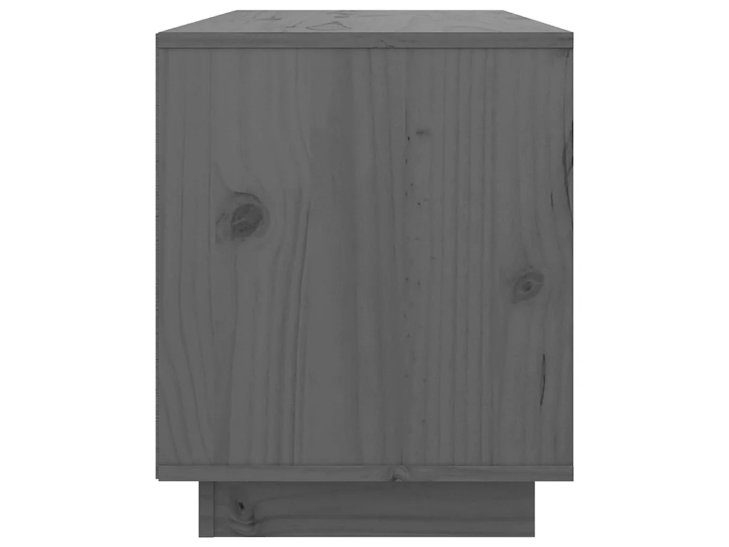 TV-Schrank,TV-Möbel Grau 74x35x44 cm Massivholz Kiefer -gkd515198