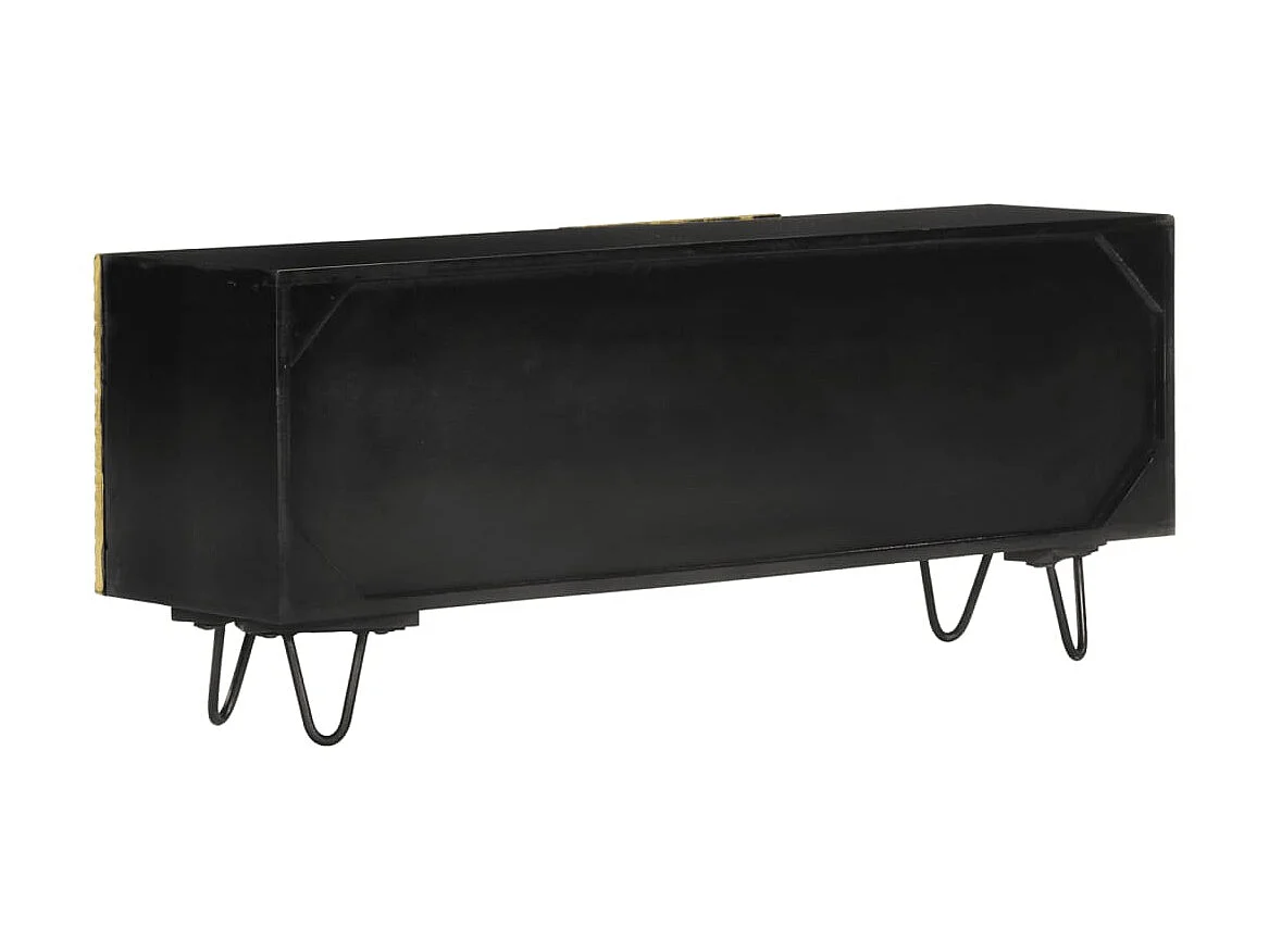 Móvel de TV 110x30x45 cm madeira de mangueira maciça PT227604