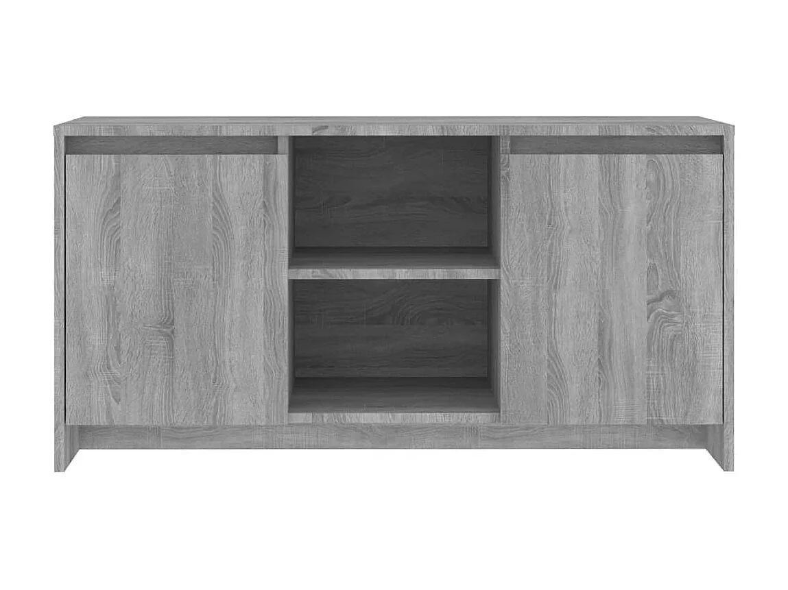 Móvel de TV 102x37,5x52,5 cm contraplacado cor sonoma cinzento PT239655