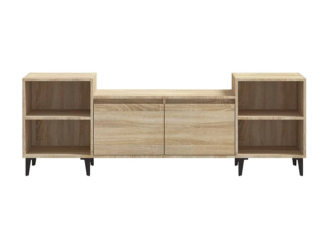 Mueble para TV madera contrachapada roble Sonoma 160x35x55 cm ES45113