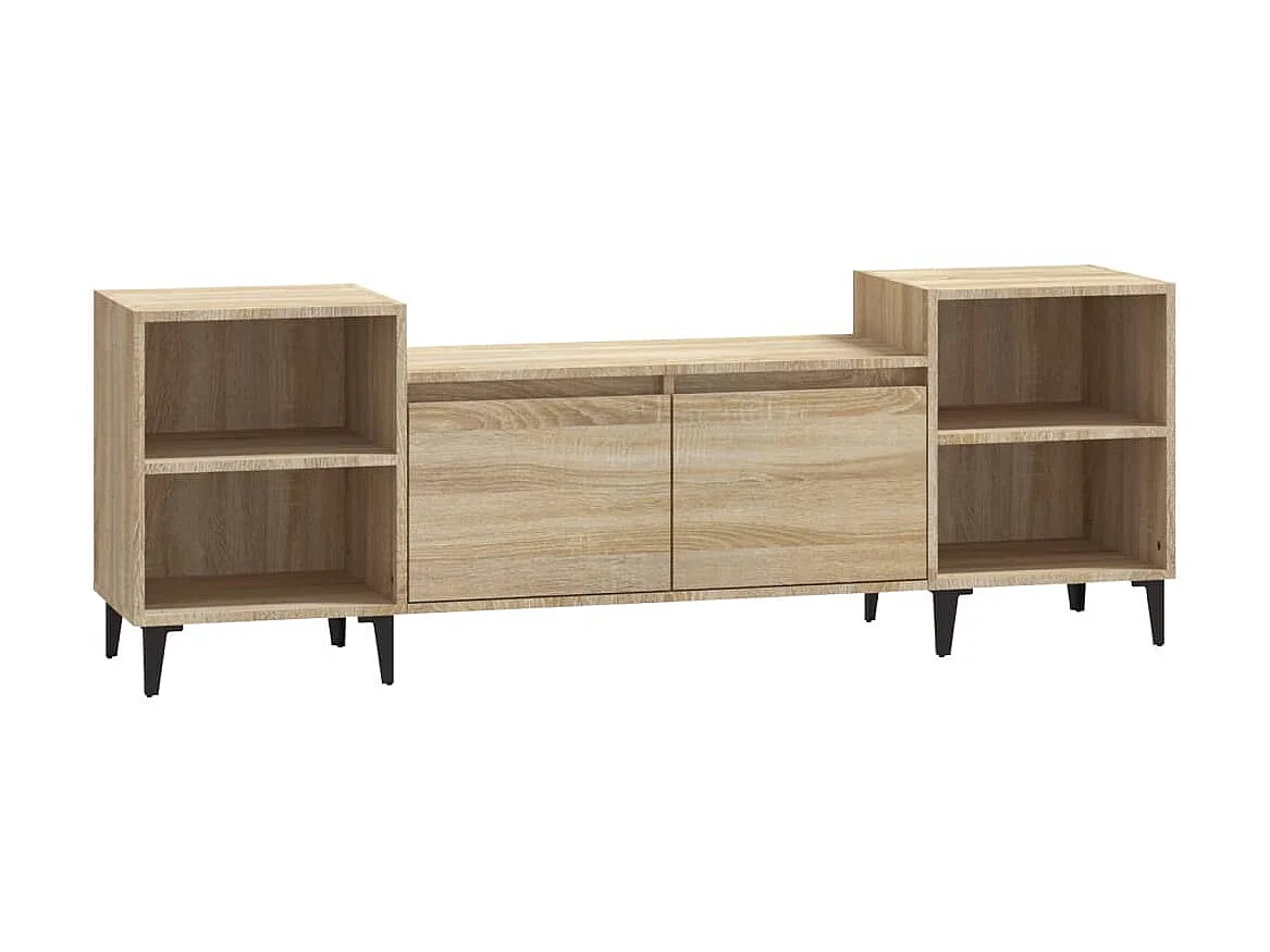 Meuble TV Chêne sonoma 160x35x55 cm Bois d'ingénierie BE97595