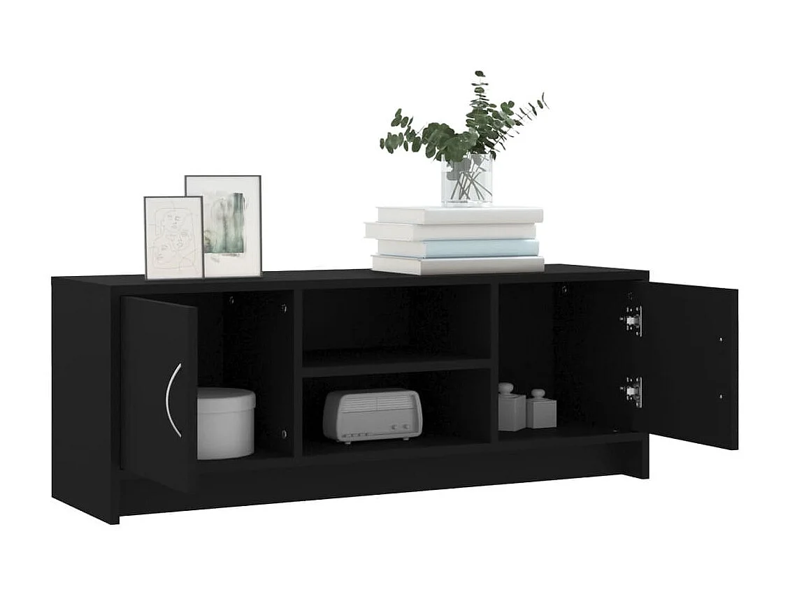 TV-Schrank,TV-Möbel Schwarz 102x30x37,5 cm Holzwerkstoff -gkd226549