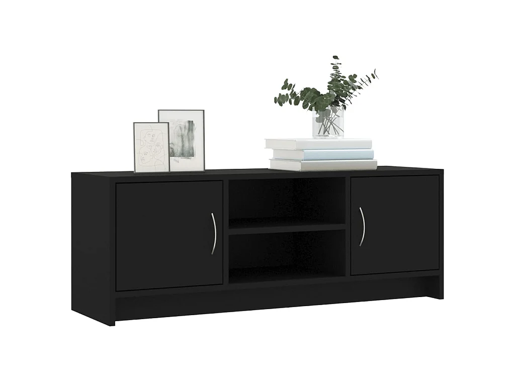 Móvel de TV 102x30x37,5 cm derivados de madeira preto PT714542