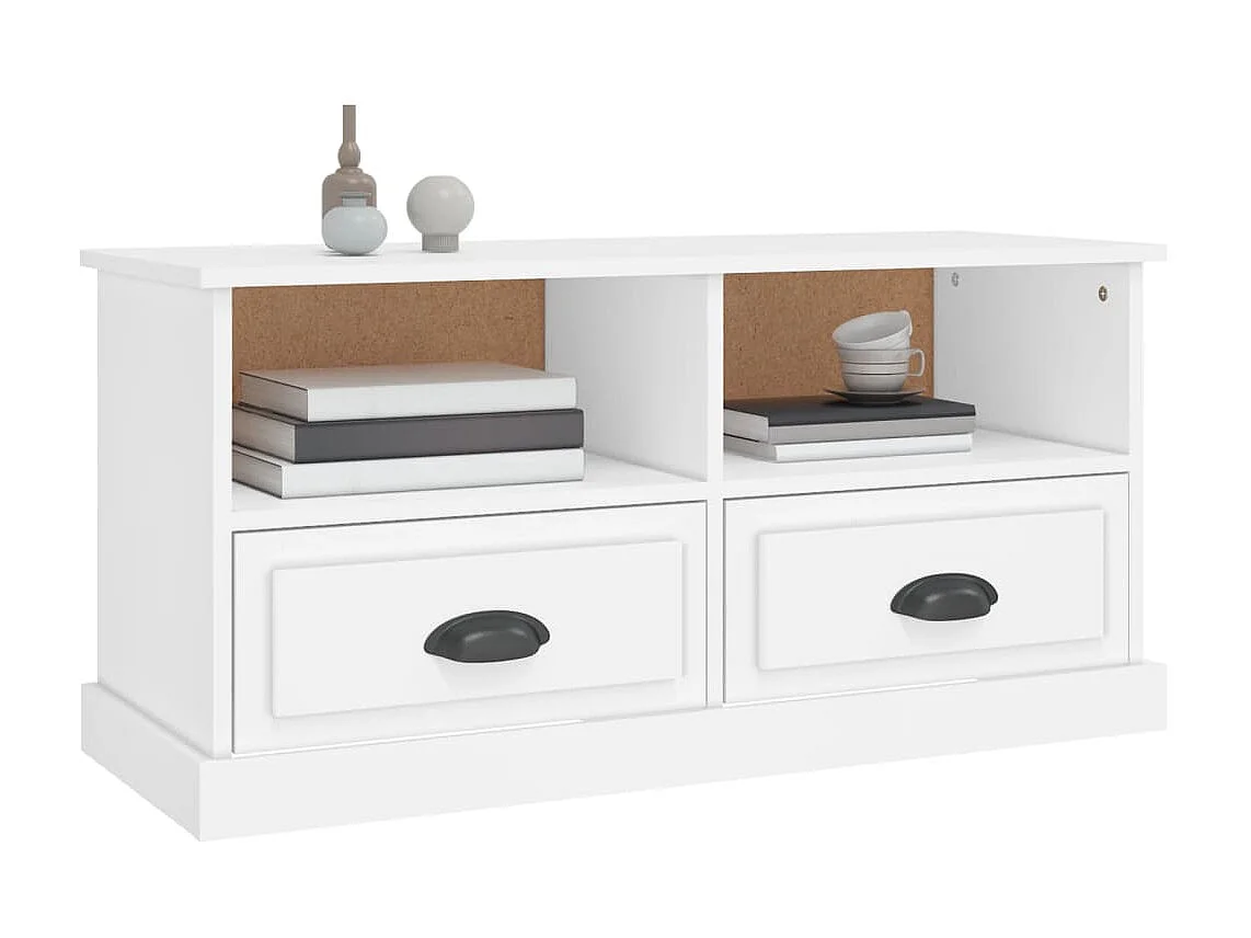 TV-Schrank,TV-Möbel Weiß 93x35,5x45 cm Holzwerkstoff -gkd517672