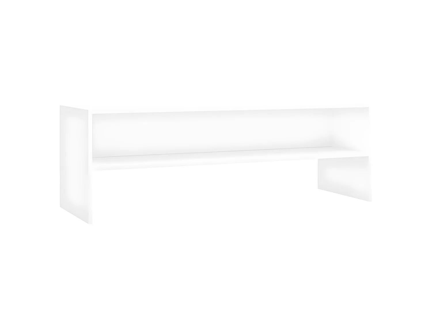 Meuble TV Blanc 120x40x40 cm Bois d'ingénierie BE84625