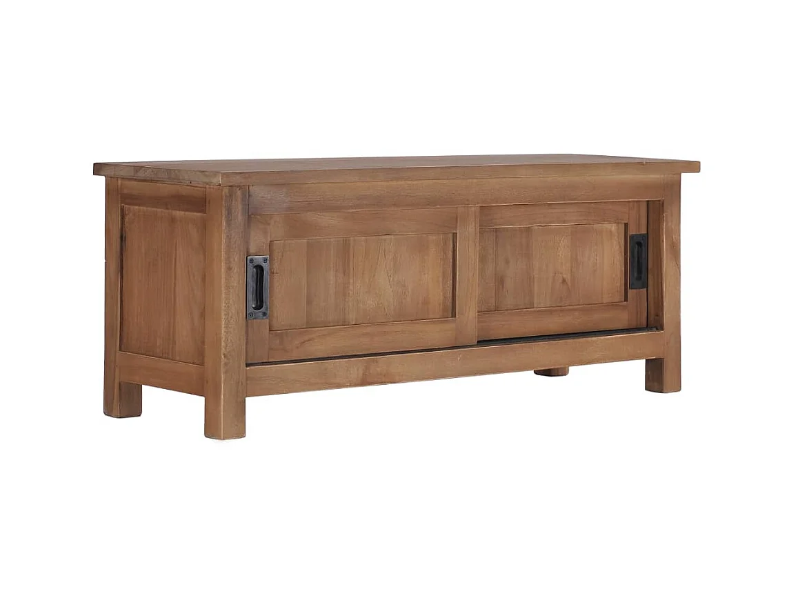 Meuble TV 90x30x35 cm Bois de teck massif BE98976