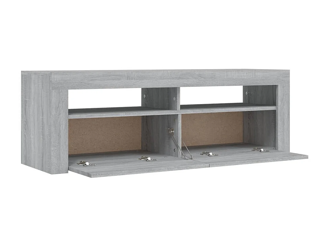 TV-Schrank,TV-Möbel mit LED-Leuchten Grau Sonoma 120x35x40 cm -gkd876282
