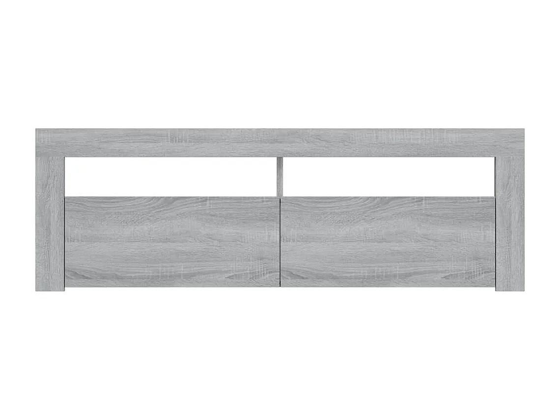 TV-Schrank,TV-Möbel mit LED-Leuchten Grau Sonoma 120x35x40 cm -gkd876282