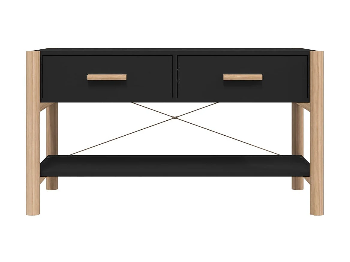 Mueble para TV madera contrachapada negro 82x38x45 cm ES11953