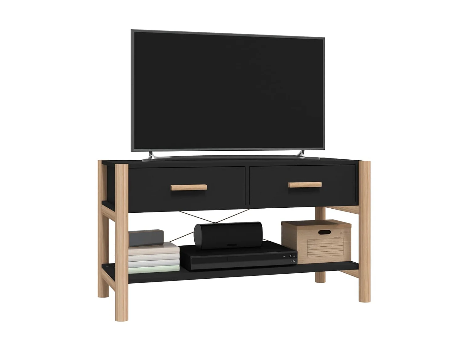 TV-Schrank,TV-Möbel Schwarz 82x38x45 cm Holzwerkstoff -gkd718950