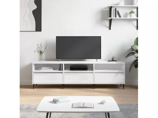 Kauf Unique TV-Schrank,TV-Möbel Hochglanz-Weiß 150x30x44,5 cm Holzwerkstoff -gkd266251