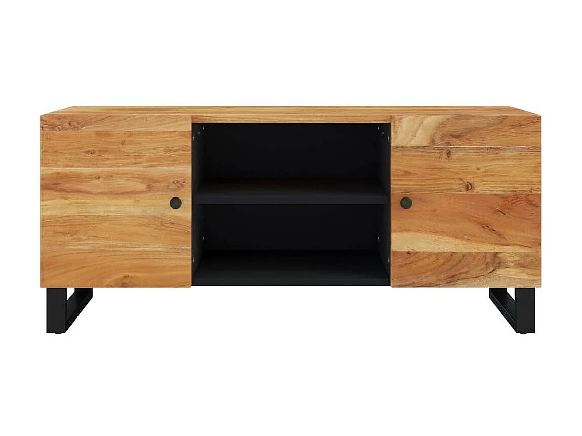 Meuble TV 105x33x46 cm Bois d'acacia massif BE51507