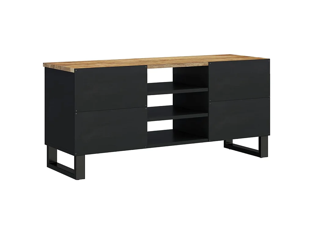 TV-Schrank,TV-Möbel 100x33x46 cm Massivholz Mango & Holzwerkstoff -gkd993167