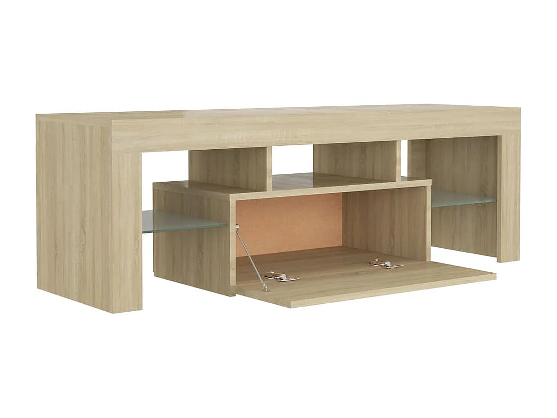 TV-Schrank,TV-Möbel mit LED-Leuchten Sonoma-Eiche 120x35x40 cm -gkd112020