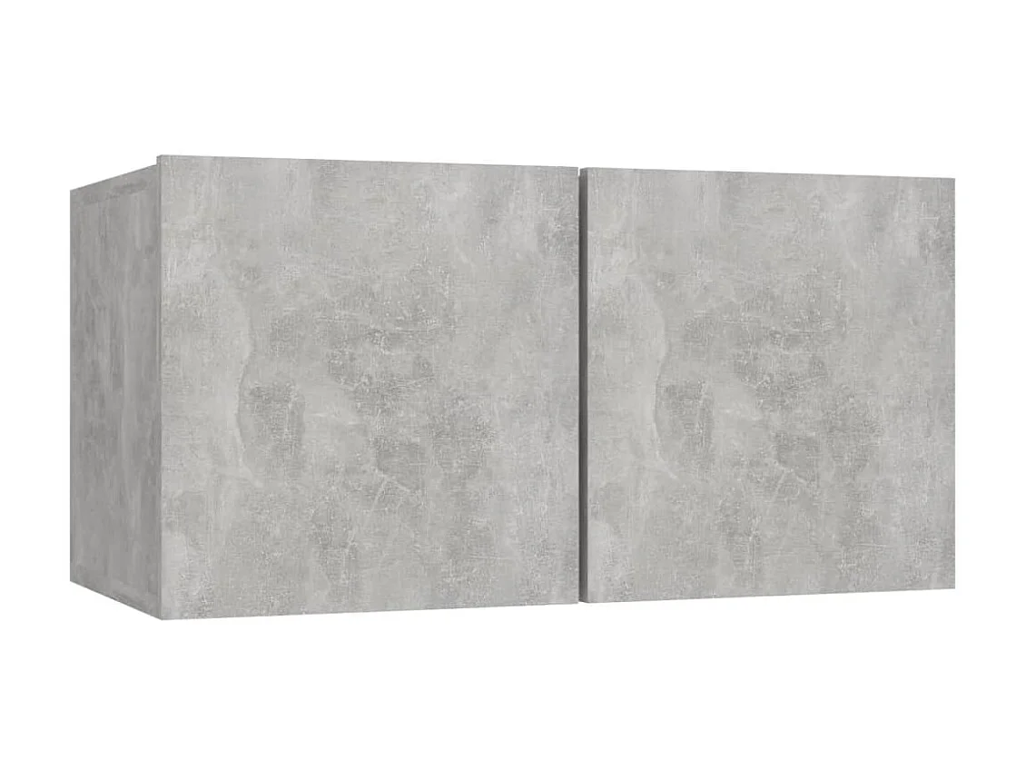 Meubles TV 5 pcs BEis béton Bois d'ingénierie BE46693