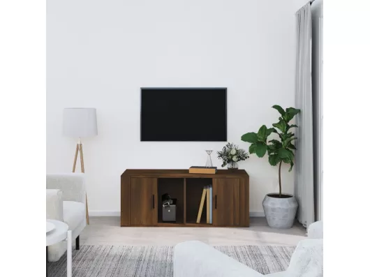 Kauf Unique TV-Schrank,TV-Möbel Braun Eichen-Optik 100x35x40 cm Holzwerkstoff -gkd195277