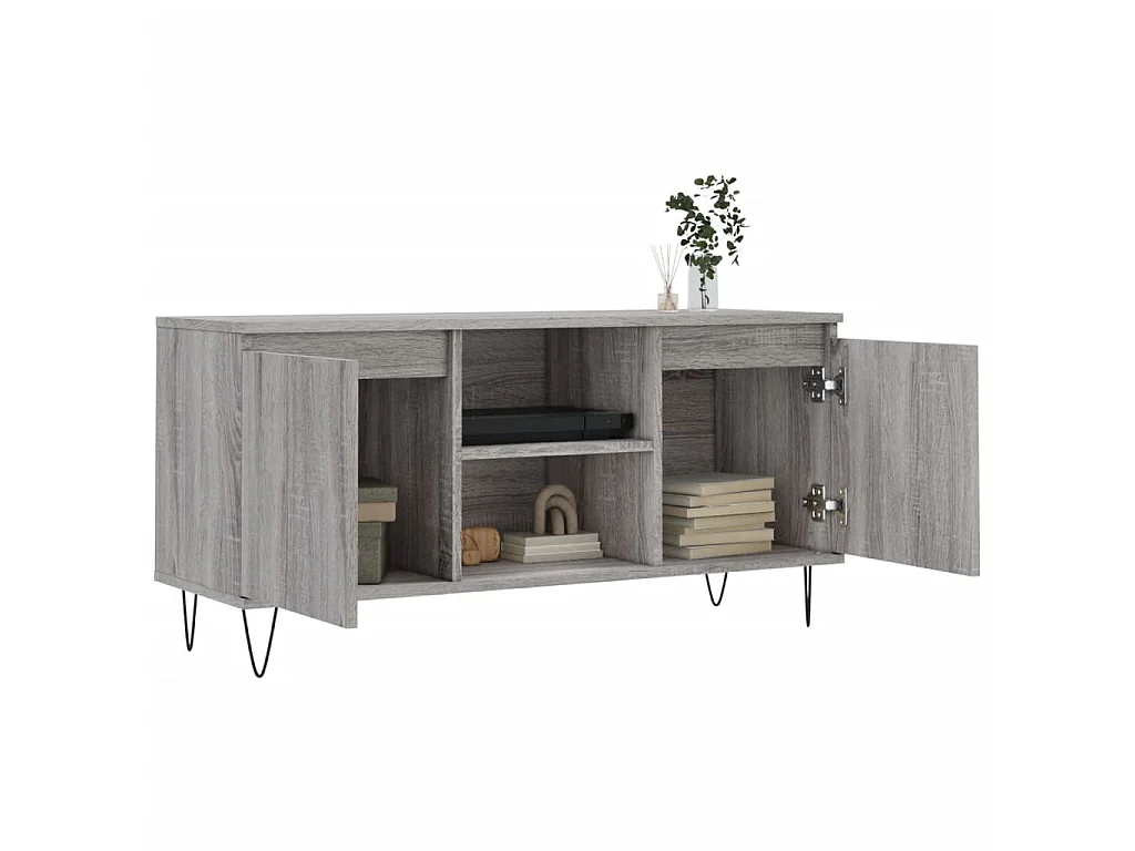Meuble TV sonoma BEis 104x35x50 cm bois d'ingénierie BE60398