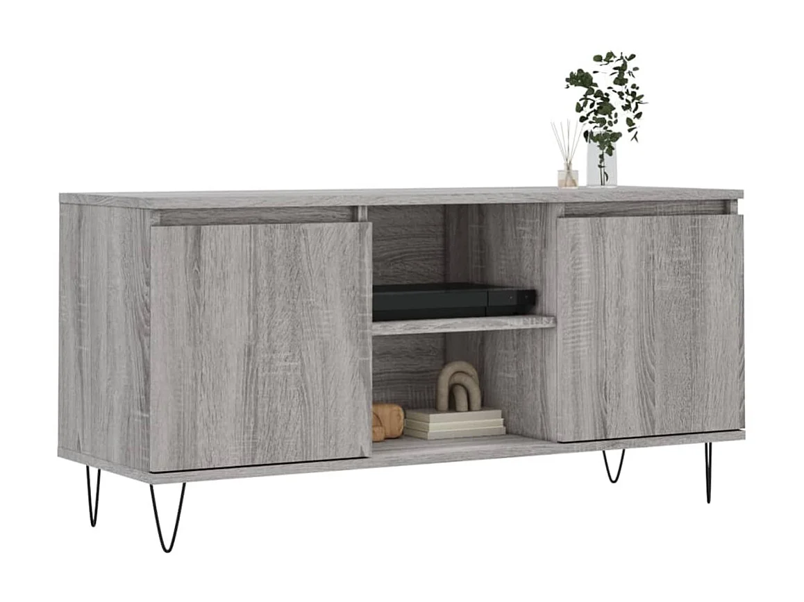 Meuble TV sonoma BEis 104x35x50 cm bois d'ingénierie BE60398