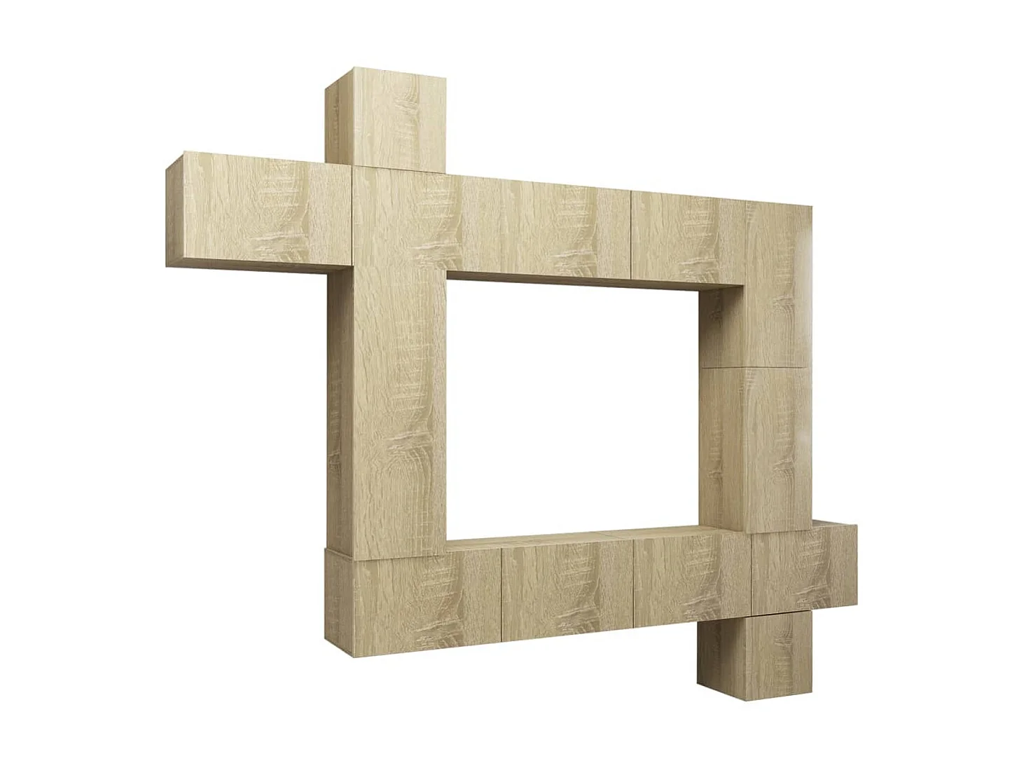 Ensemble de meubles TV 9 pcs Chêne sonoma Bois d'ingénierie BE12203