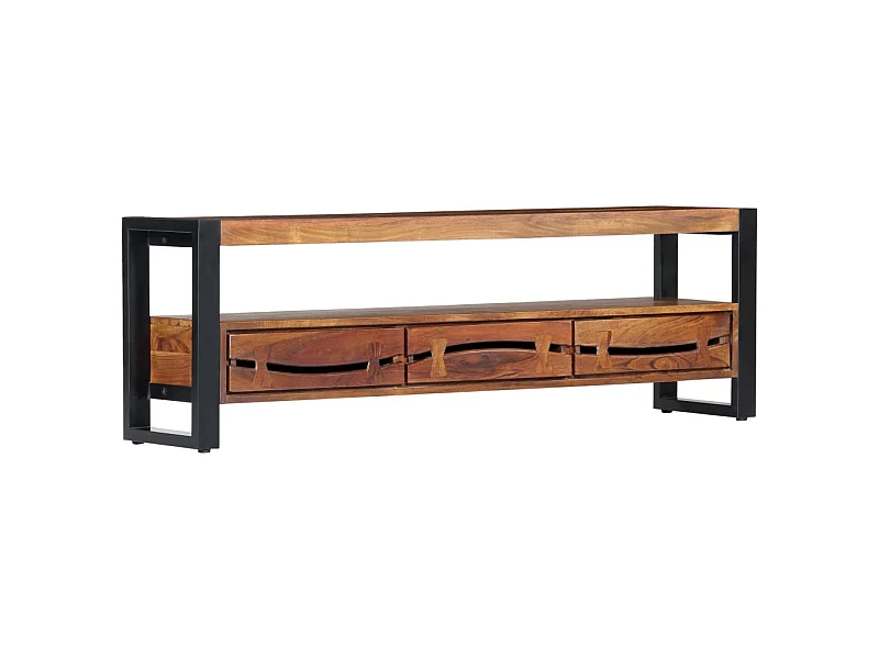 TV-Schrank,TV-Möbel 140x30x45 cm Massivholz Akazie -gkd41271