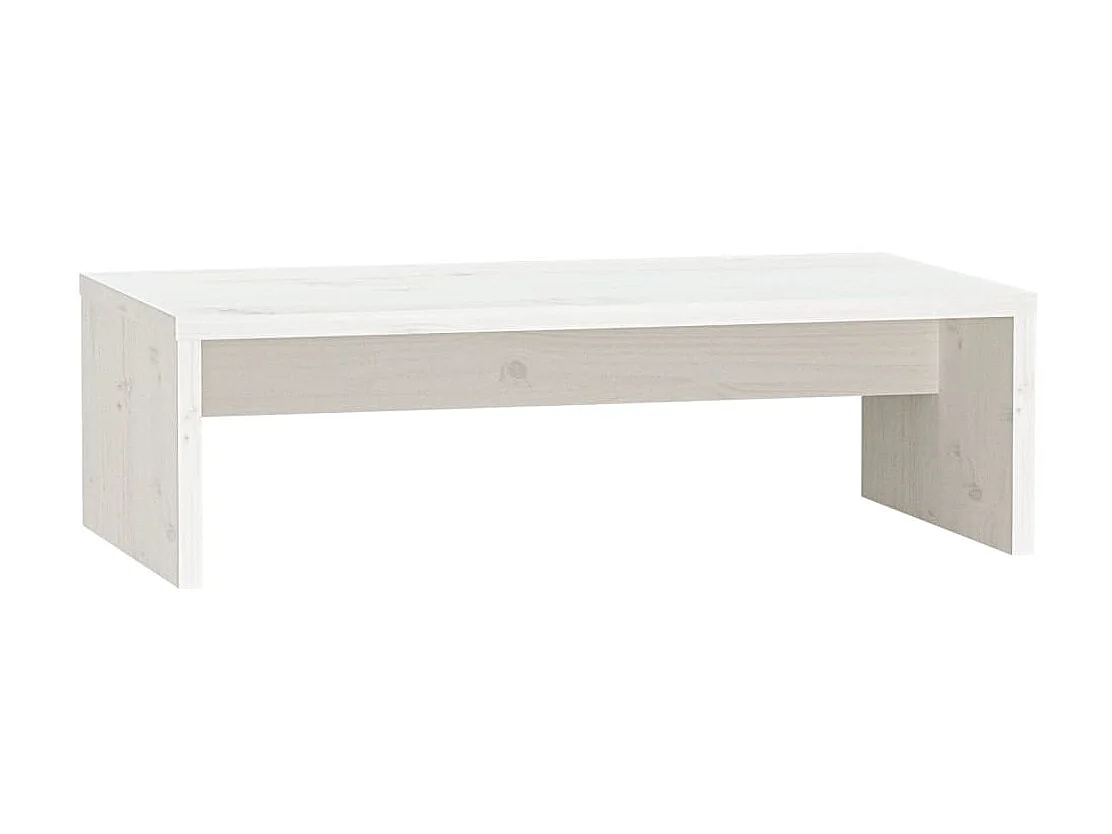 Meuble TV de moniteur Blanc 50x27x15 cm Bois de pin solide OLA9521