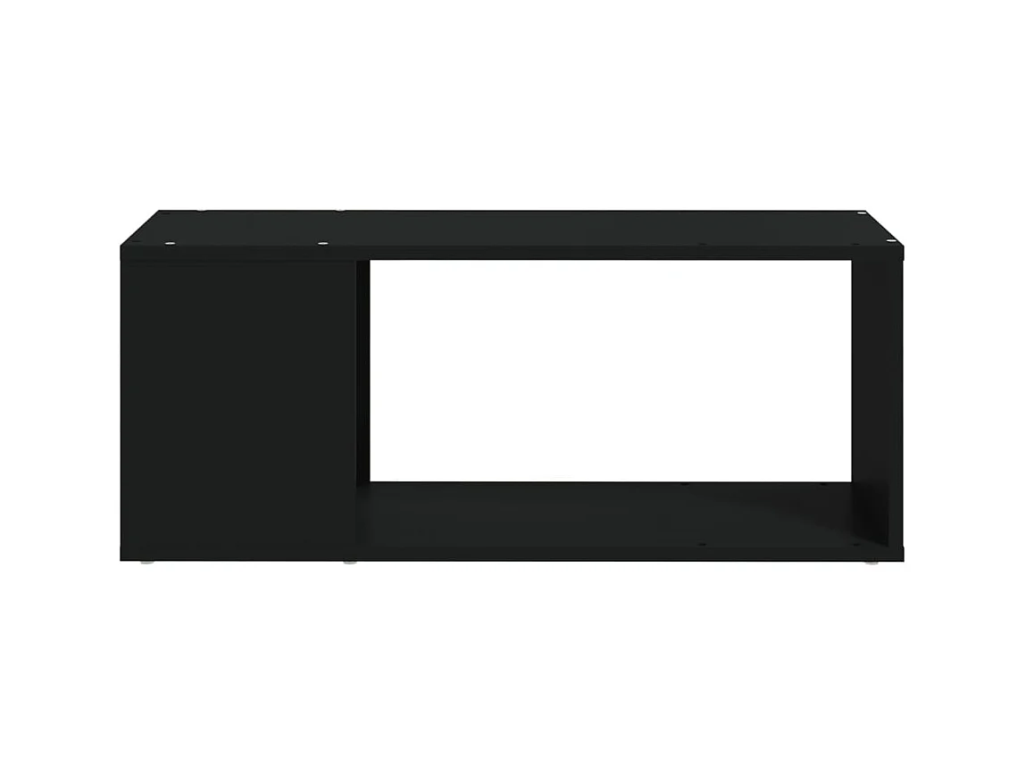 Meuble TV Noir 80x24x32 cm Aggloméré BE51878