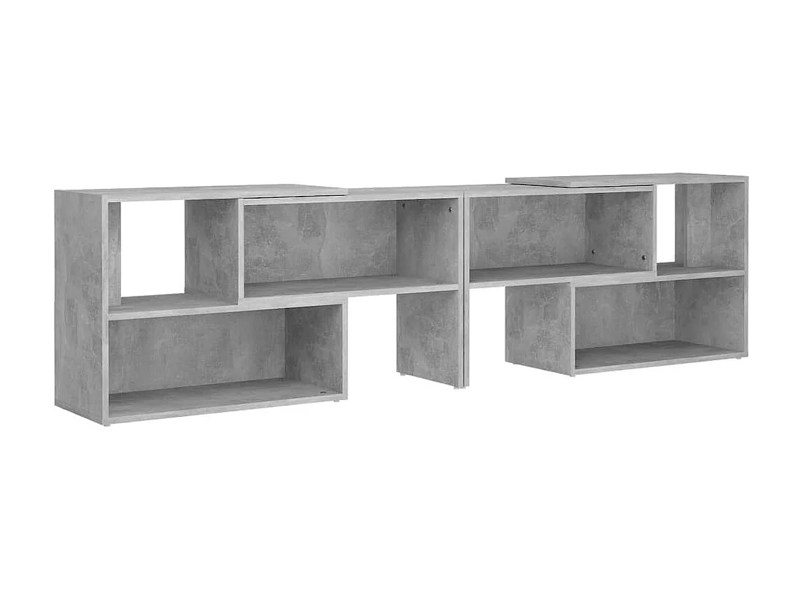 Meuble TV Gris béton 149x30x52 cm Aggloméré BE80906