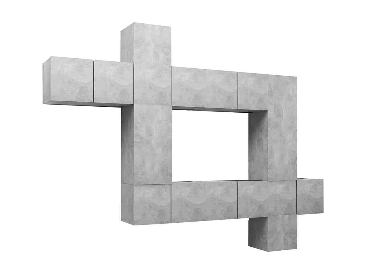 Meubles TV 10 pcs BEis béton Aggloméré BE72100