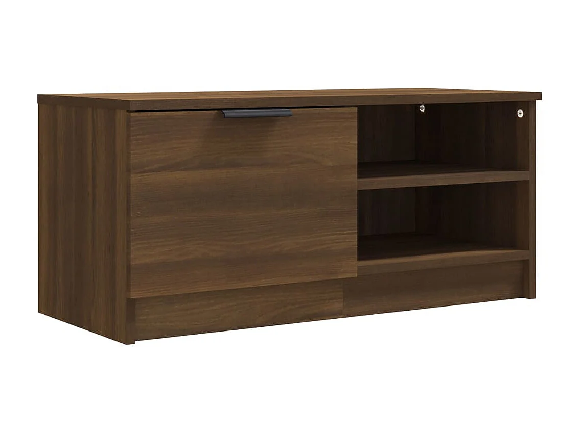 Meuble TV Chêne marron 80x35x36,5 cm Bois d'ingénierie BE92131