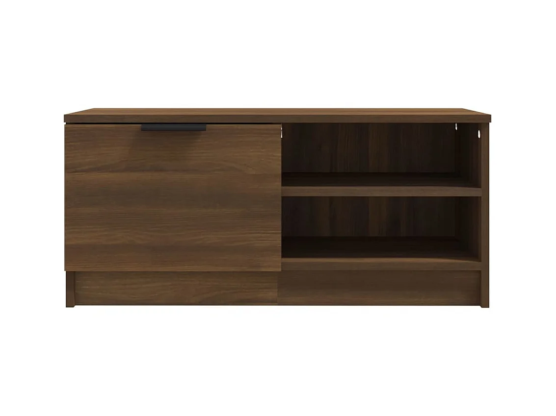 TV-Schrank,TV-Möbel Braun Ereiche 80x35x36,5 cm Holzwerkstoff -gkd851702