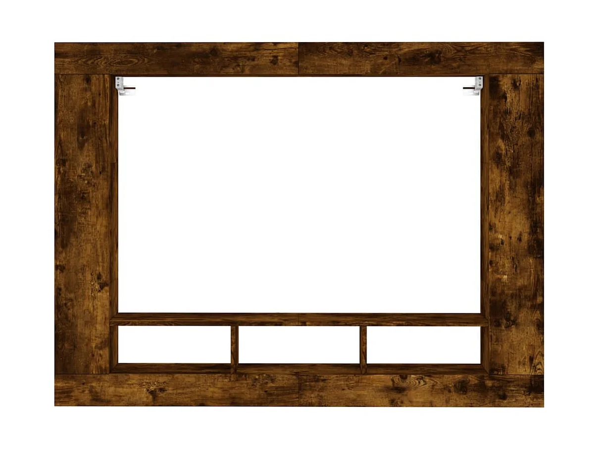 Meuble TV chêne fumé 152x22x113 cm bois d'ingénierie BE46369