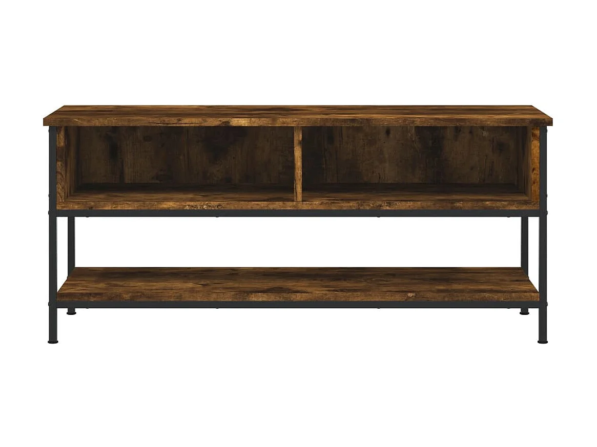 Meuble TV chêne fumé 100x35x45 cm bois d'ingénierie BE28540