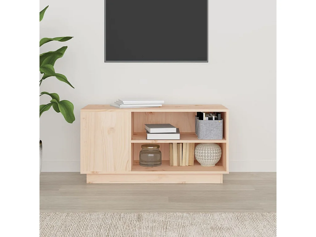 TV-Schrank,TV-Möbel 80x35x40,5 cm Massivholz Kiefer -gkd52989