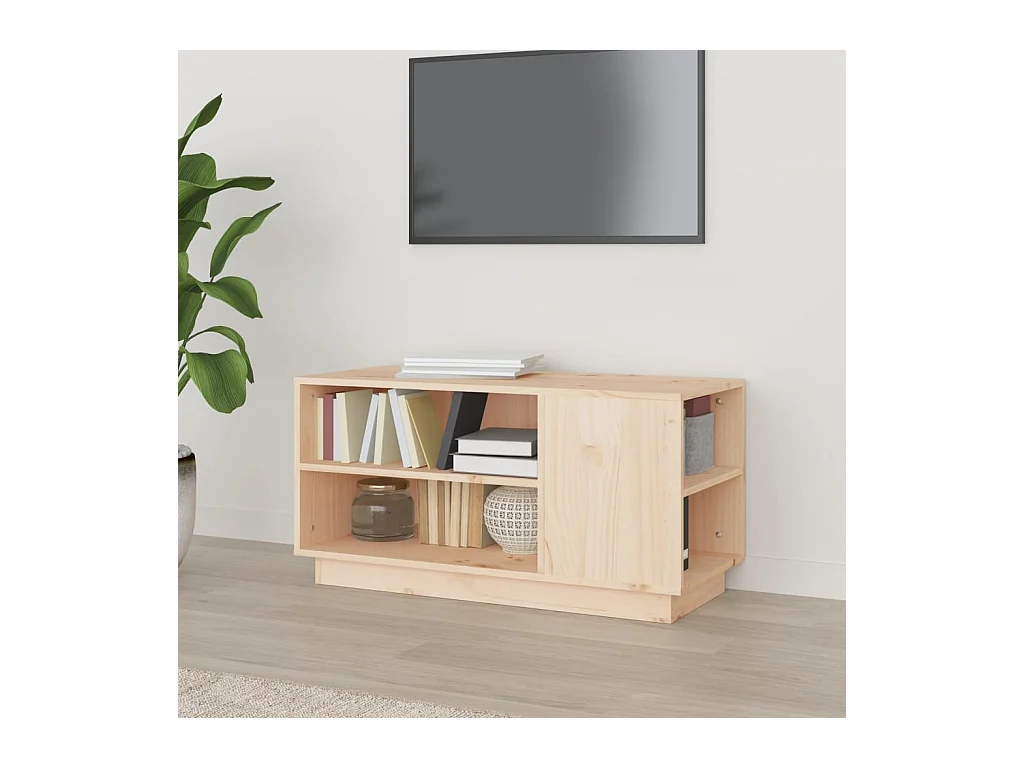 Meuble TV 80x35x40,5 cm Bois de pin massif BE36837