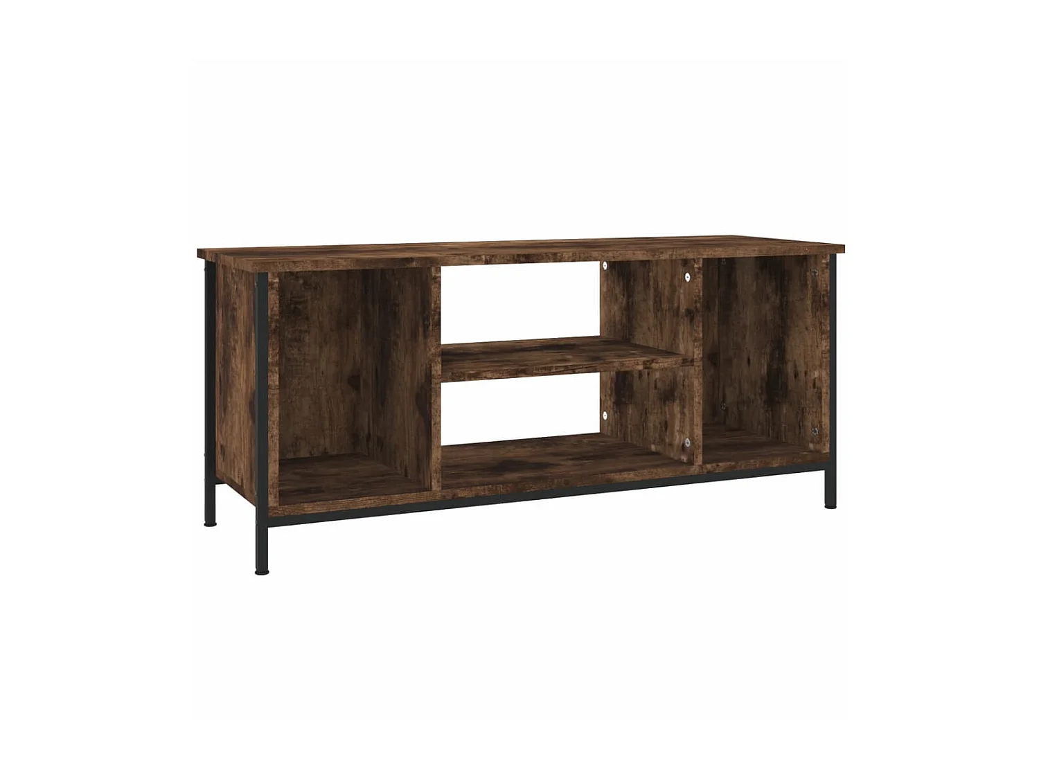 Meuble TV chêne fumé 102x35x45 cm bois d'ingénierie BE56050