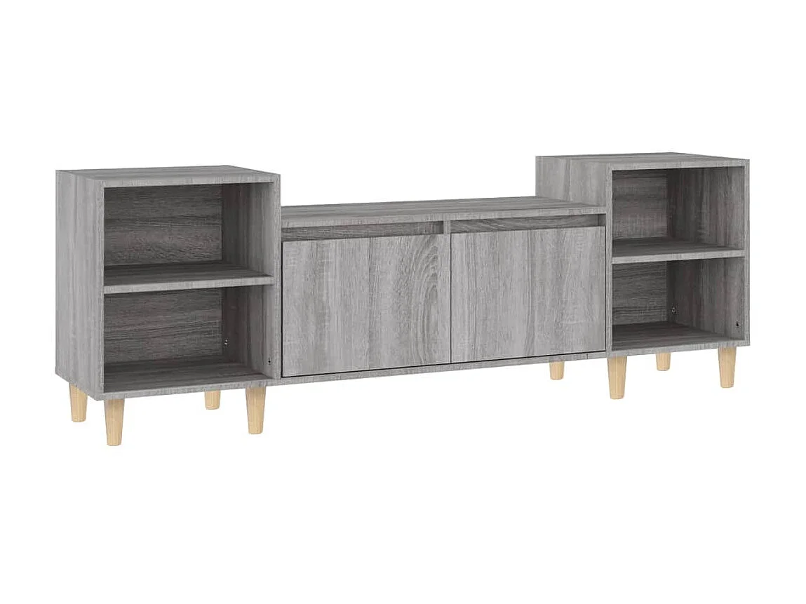 Meuble TV Sonoma gris 160x35x55 cm Bois d'ingénierie BE38974