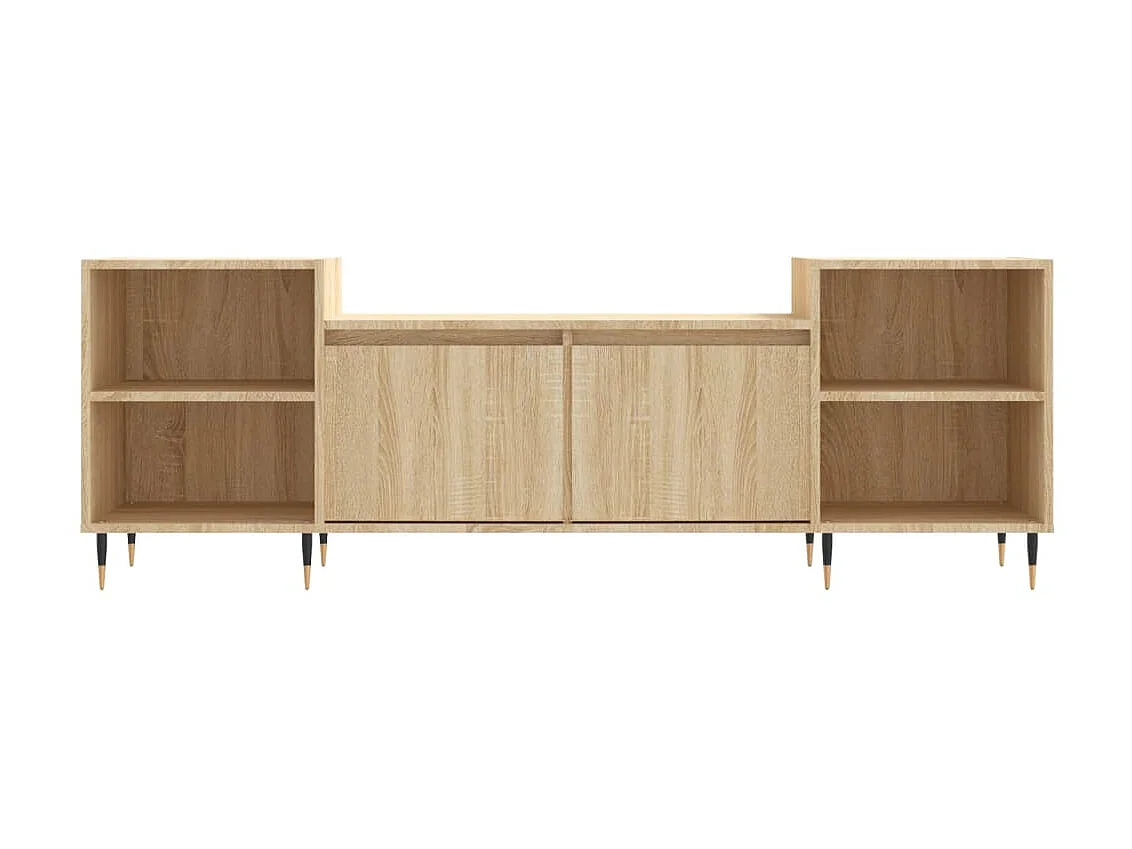 Meuble TV Chêne sonoma 160x35x55 cm Bois d'ingénierie BE52509