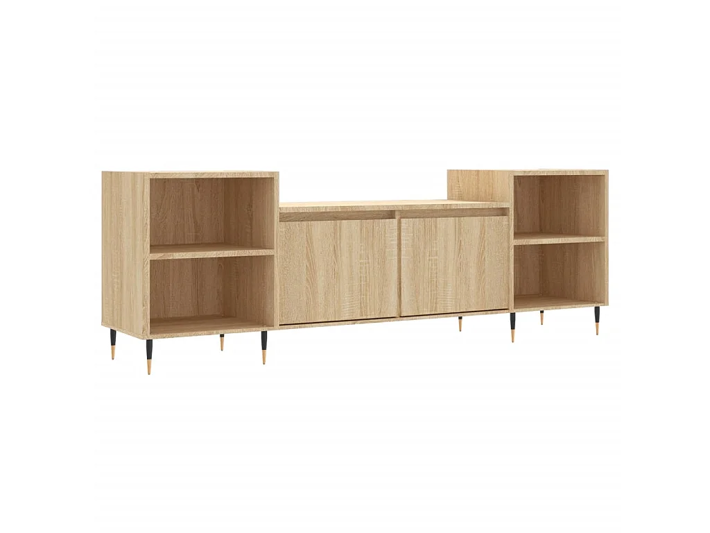 Meuble TV Chêne sonoma 160x35x55 cm Bois d'ingénierie BE52509